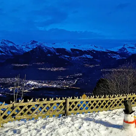 With The Most Beautiful Panorama View! - 4 Bedrooms, 2 Bathrooms, Big Corner Garden With Wide View On The Mountains And The Amazing Rhone Valley! 维松纳
