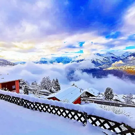 With The Most Beautiful Panorama View! - 4 Bedrooms, 2 Bathrooms, Big Corner Garden With Wide View On The Mountains And The Amazing Rhone Valley! *