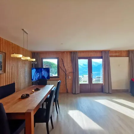 With The Most Beautiful Panorama View! - 4 Bedrooms, 2 Bathrooms, Big Corner Garden With Wide View On The Mountains And The Amazing Rhone Valley! 公寓 *